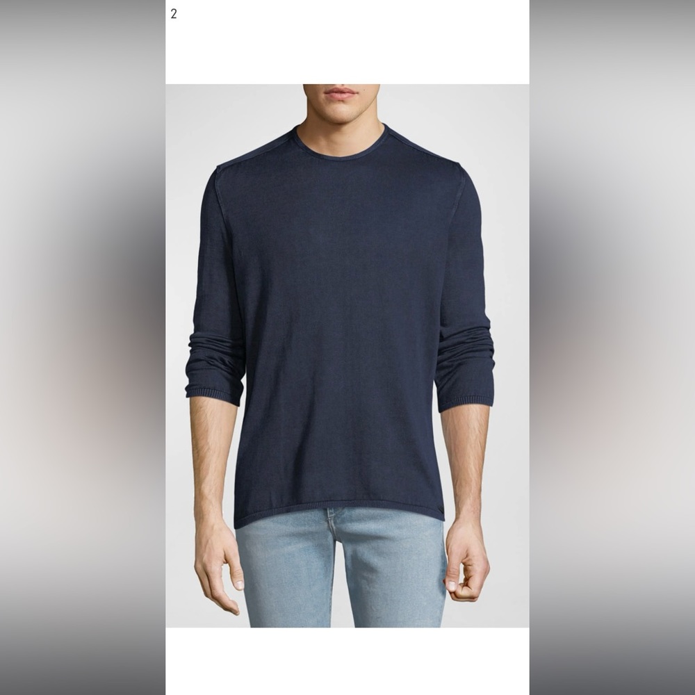 John Varvatos Crew Neck Lightweight Long Sleeve